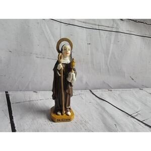St Clara resin figure 3.5 Inches Tall